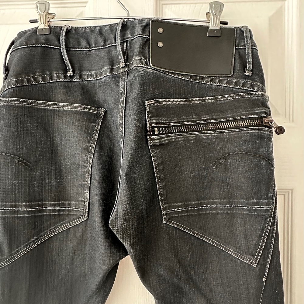 G-Star RAW Breaker Tapered Black Jeans Sz 29/32